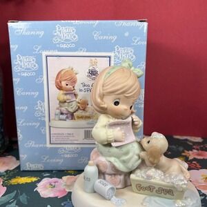 Precious Moments "You Are My In-Spa-Ration" Girl/Puppy Vintage 2002 Members only